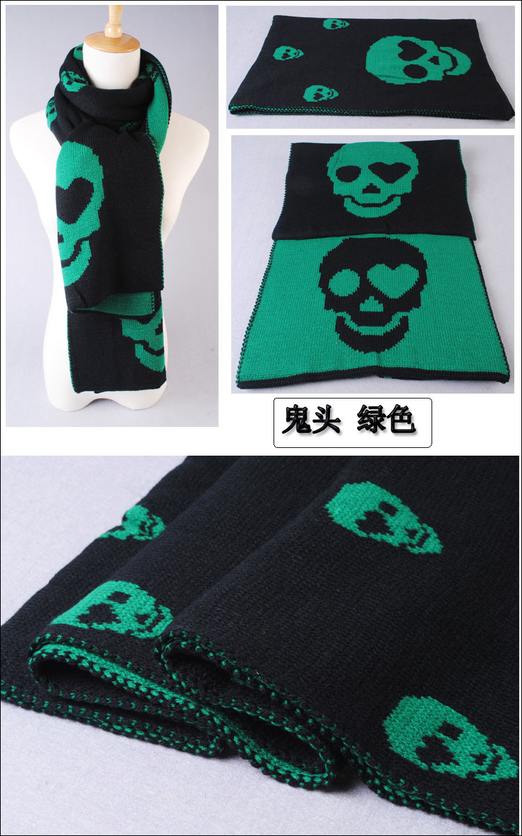 winter lady knitting wool scarf