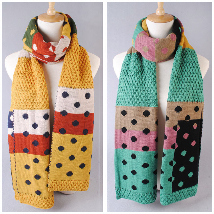 Dot stitching scarves wholesale