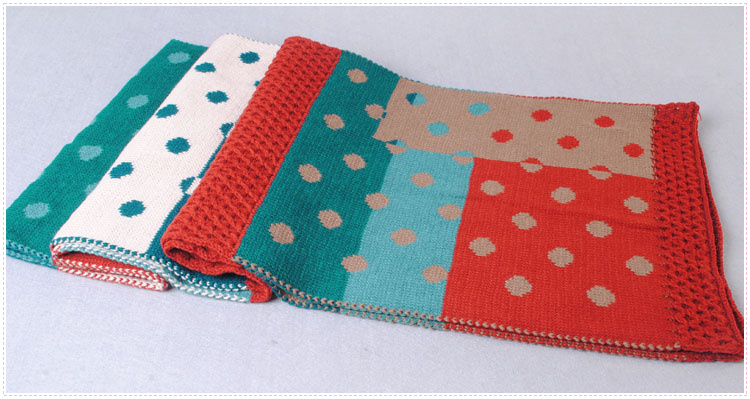 Dot stitching scarves wholesale