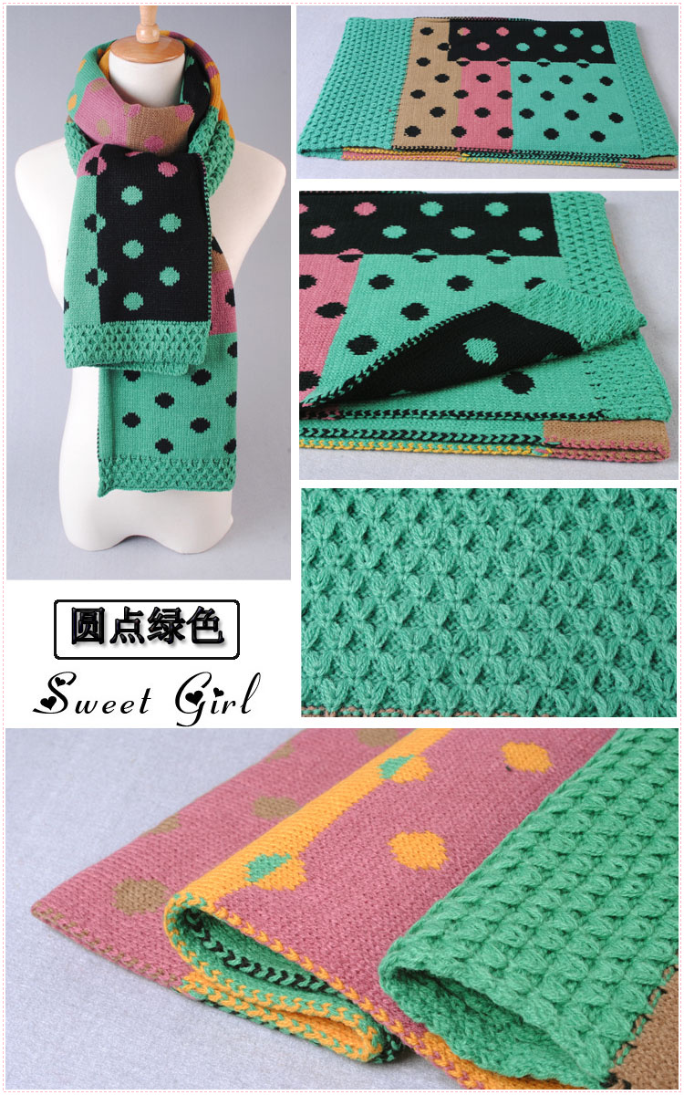 Dot stitching scarves wholesale