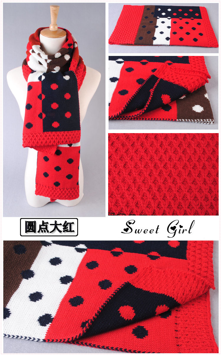 Dot stitching scarves wholesale