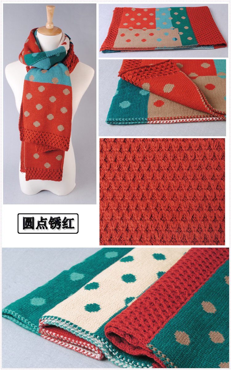 Dot stitching scarves wholesale