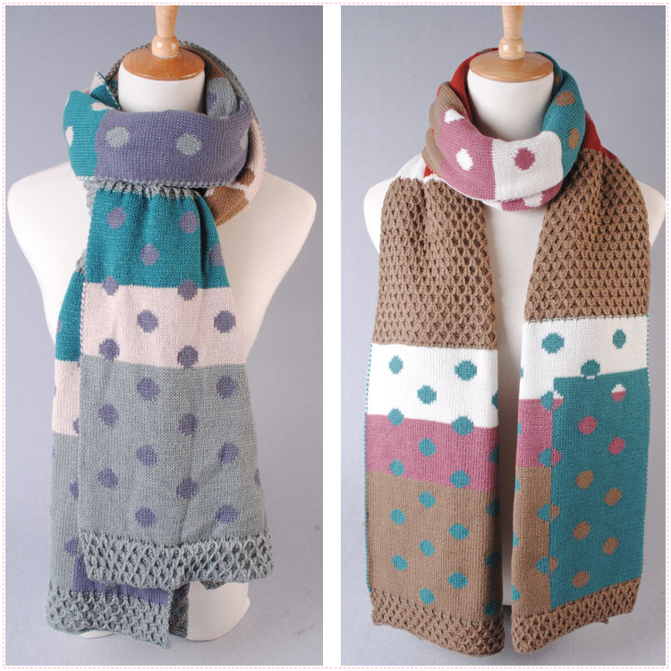 Dot stitching scarves wholesale