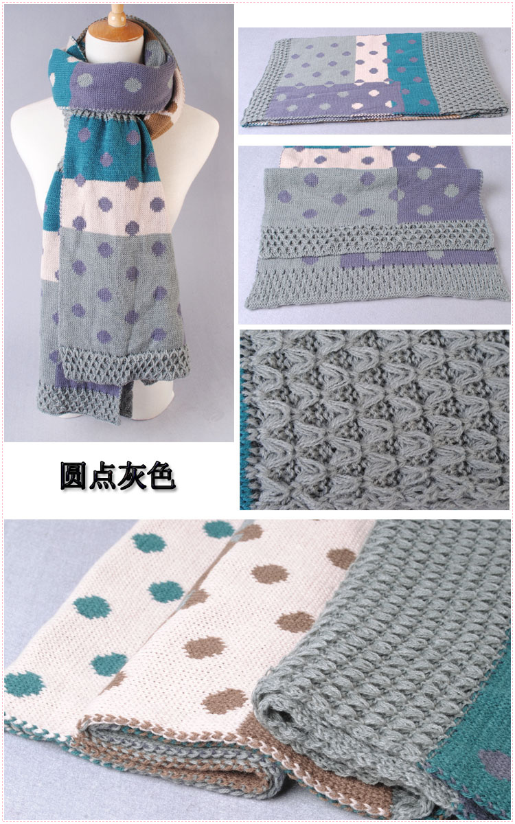 Dot stitching scarves wholesale