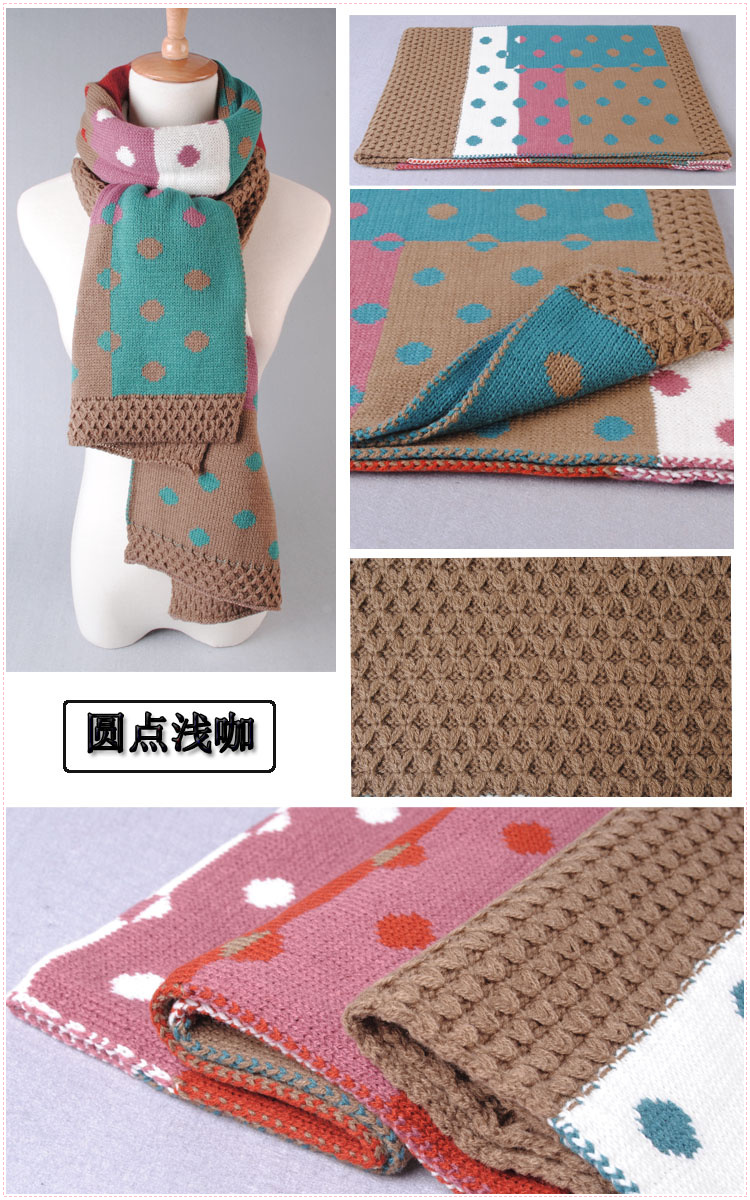 Dot stitching scarves wholesale