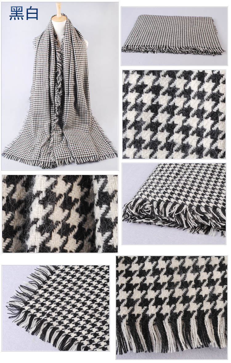 Large Houndstooth Scarf Wholesale
