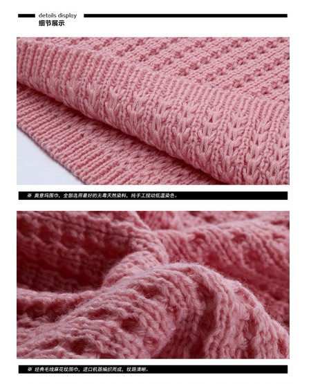 Cheap hollow knitted wool scarves wholesale