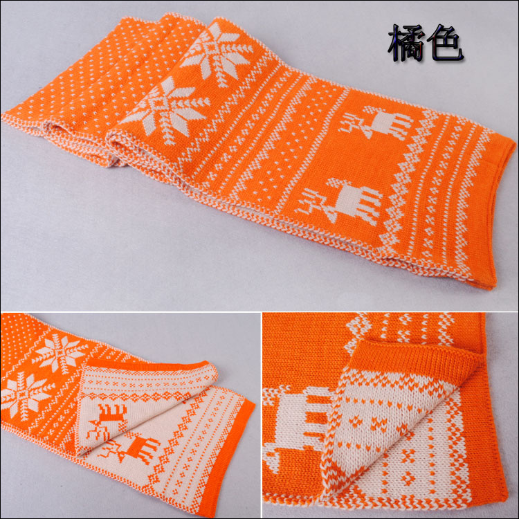 Thick wool scarves wholesale animal snowflakes