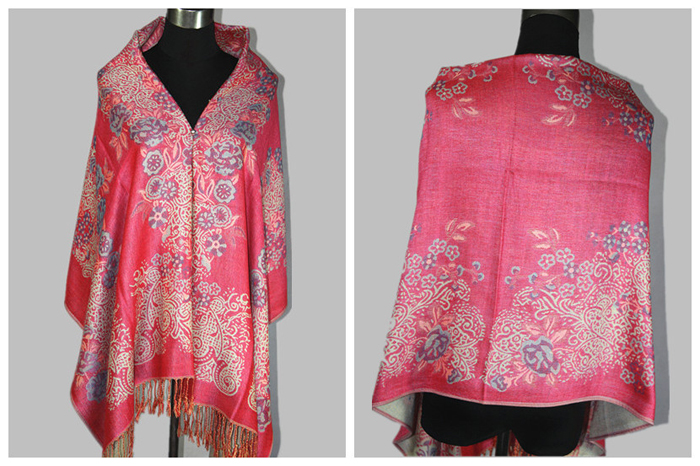 Large Ethnic Faux Cashmere Printed Shawls