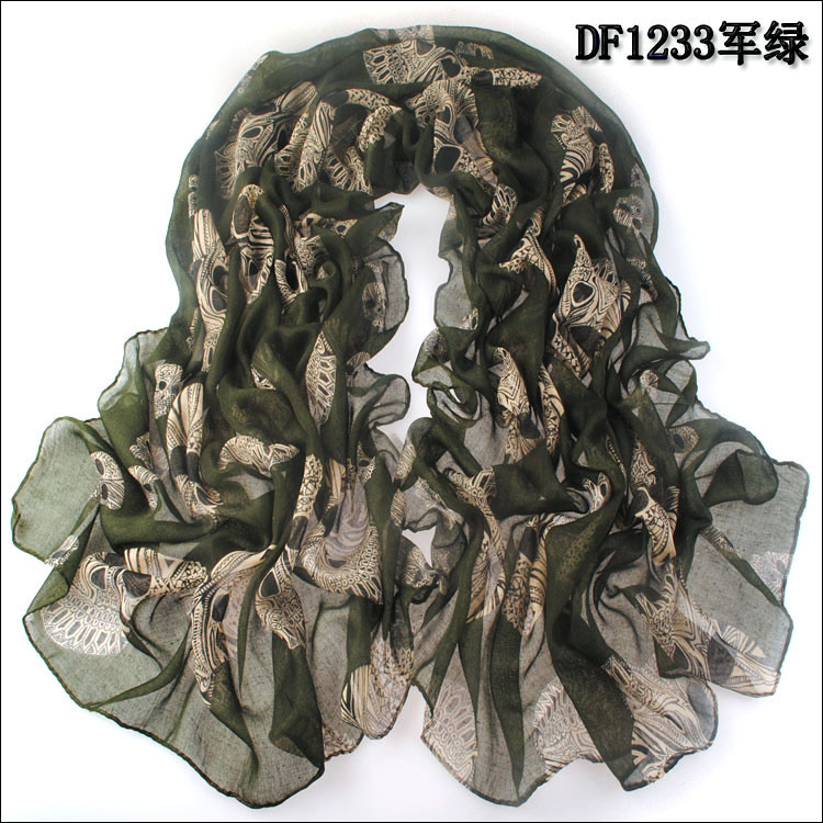 The new skull scarves woven cotton