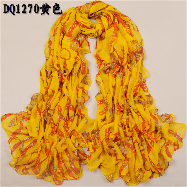 Chain of women's scarf cotton autumn Long Scarf Fashion Shawls