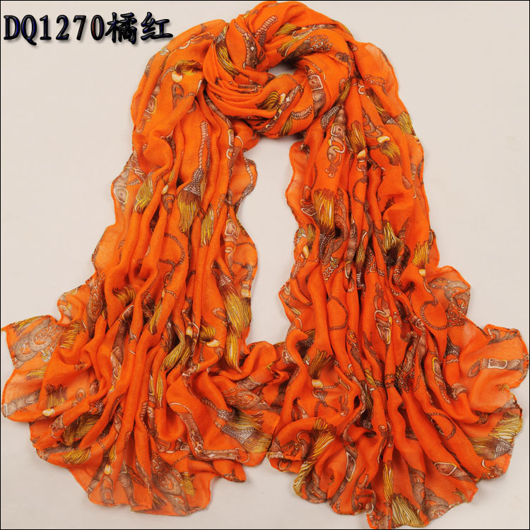 Chain of women's scarf cotton autumn Long Scarf Fashion Shawls