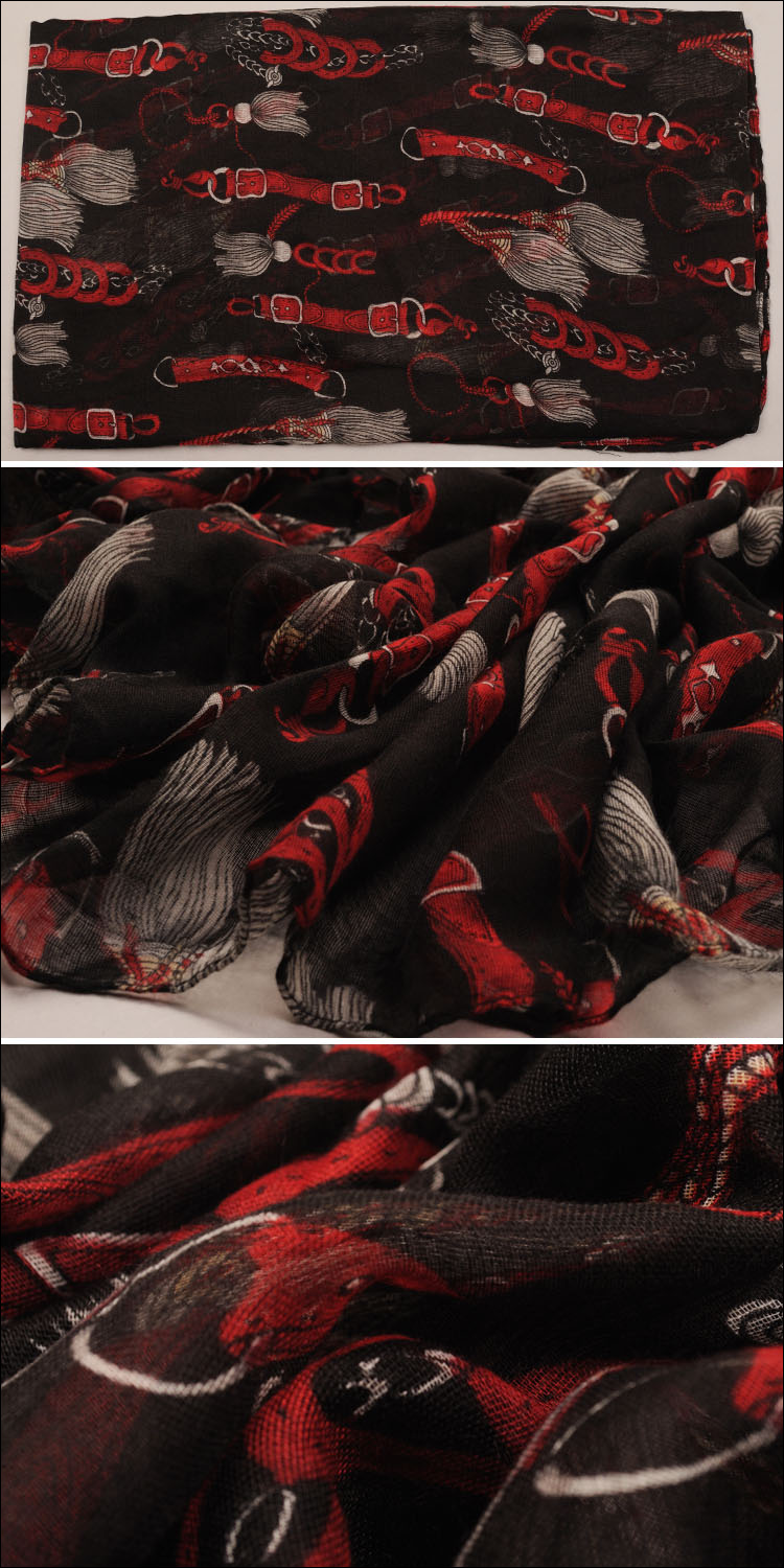Chain of women's scarf cotton autumn Long Scarf Fashion Shawls