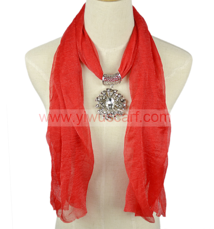 Elliptical Pendant Scarf Lavender