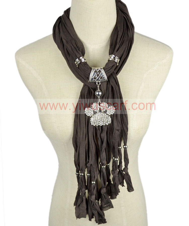 Palm pendant scarf wholesale