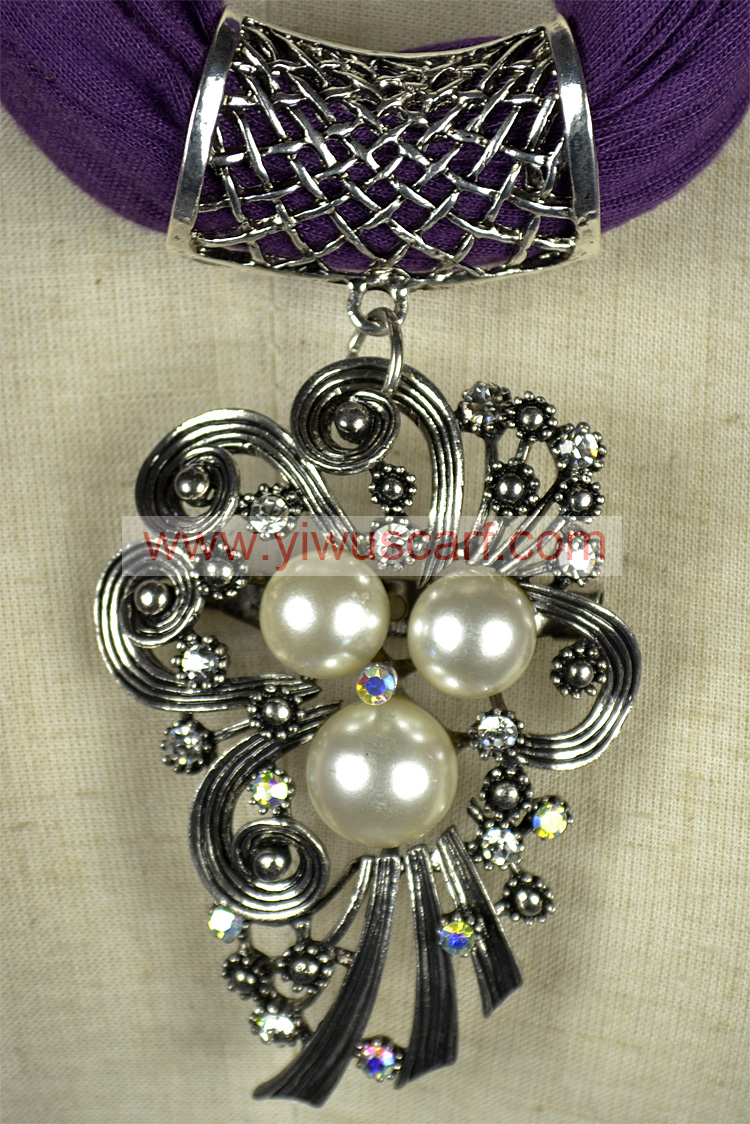 Alloy pearl pendant scarves wholesale