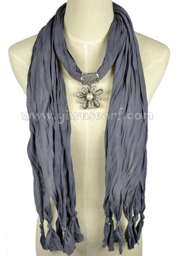 Wholesale Heart Pendant Scarf Necklace