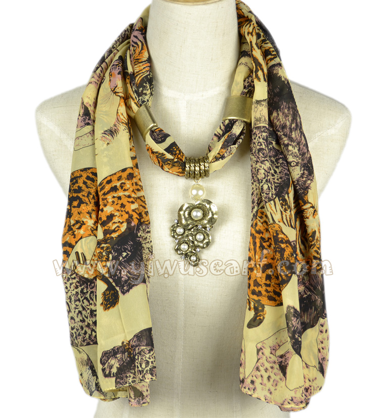 Leopard pattern jewelry scarves wholesale