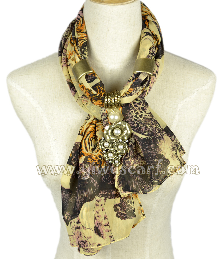 Leopard pattern jewelry scarves wholesale