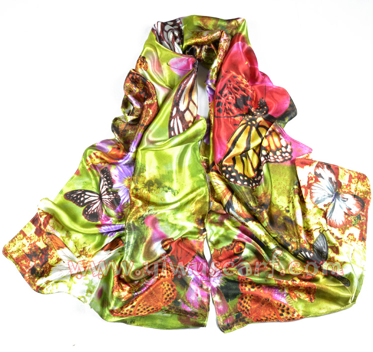 Wholesale Silk Scarves Flowers silk scarf