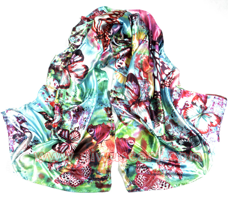 Wholesale Silk Scarves Flowers silk scarf