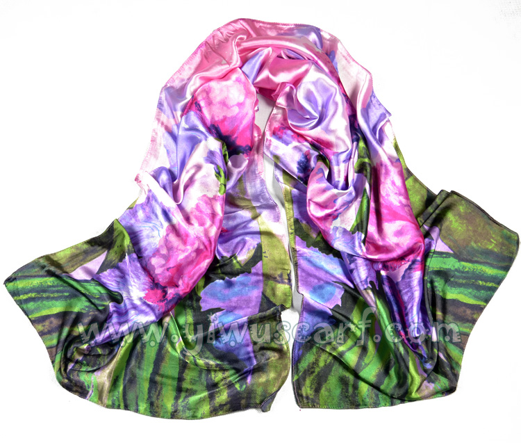 Silky Feel Scarf Wholesale silk scarves