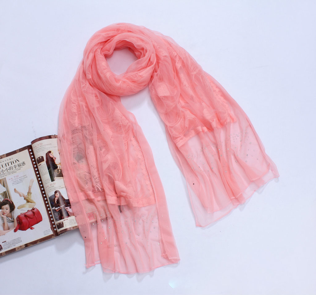 Hot drill scarves fashion lace scarf