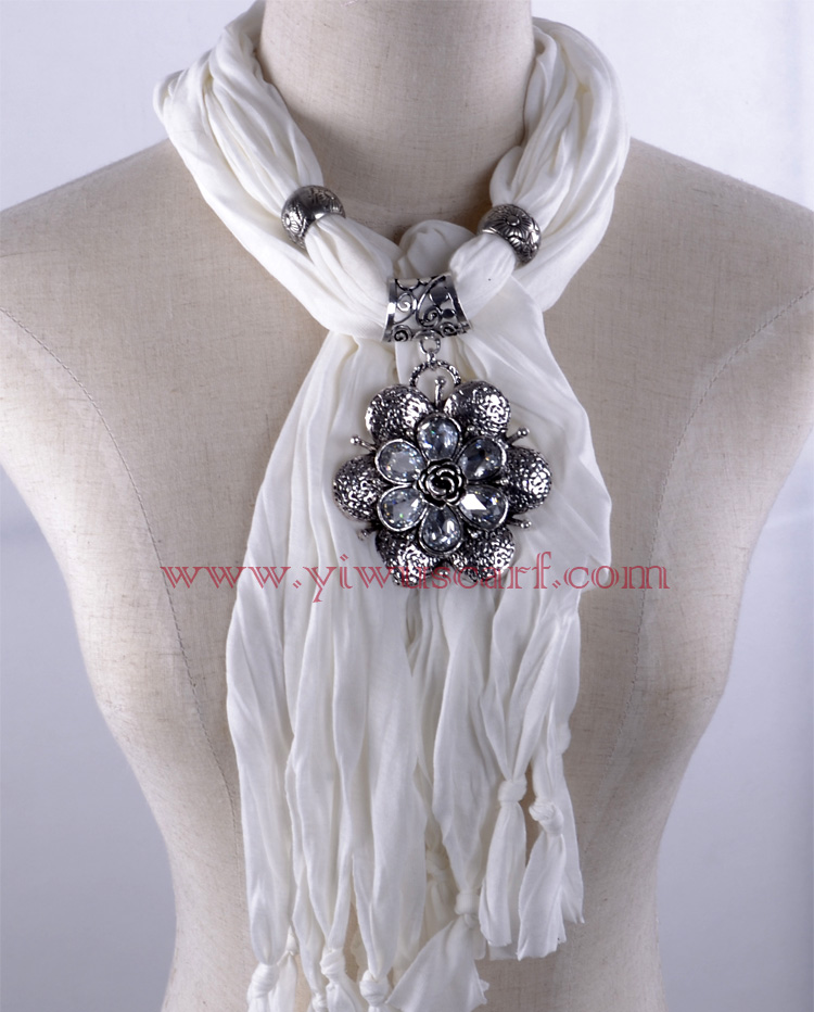 Flowers pendant jewelry scarf wholesale
