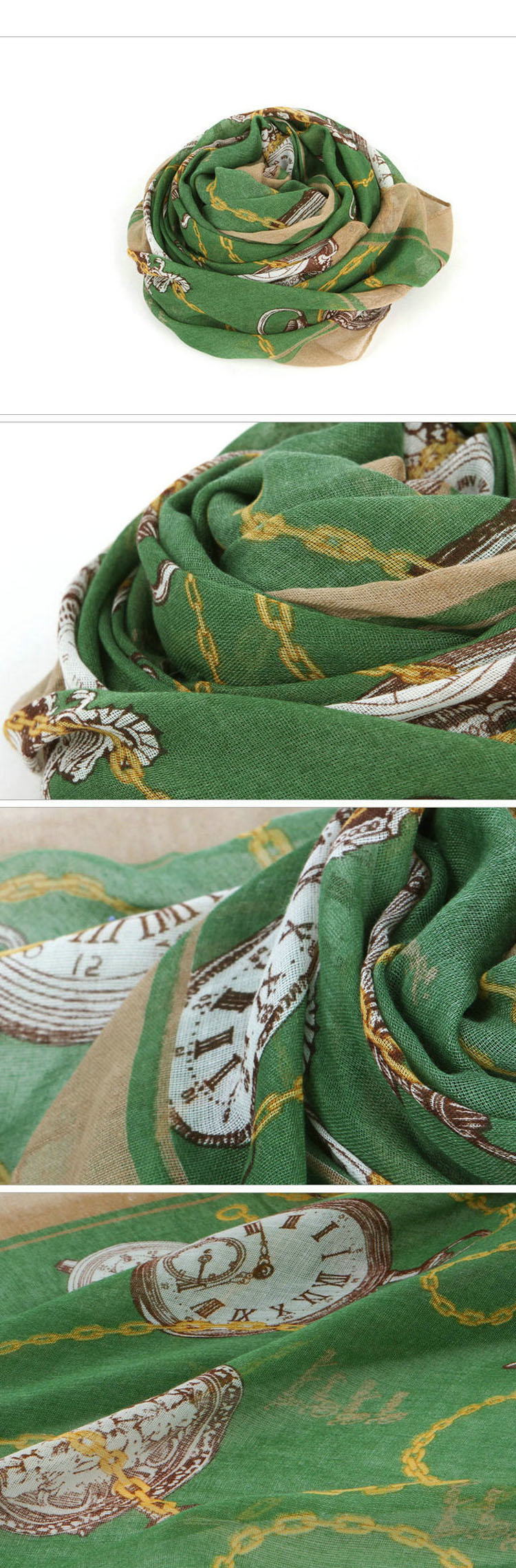 The British clock scarf