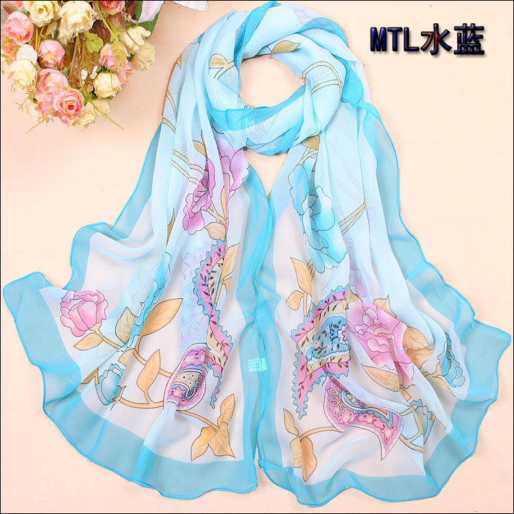 Rose silk scarf factory