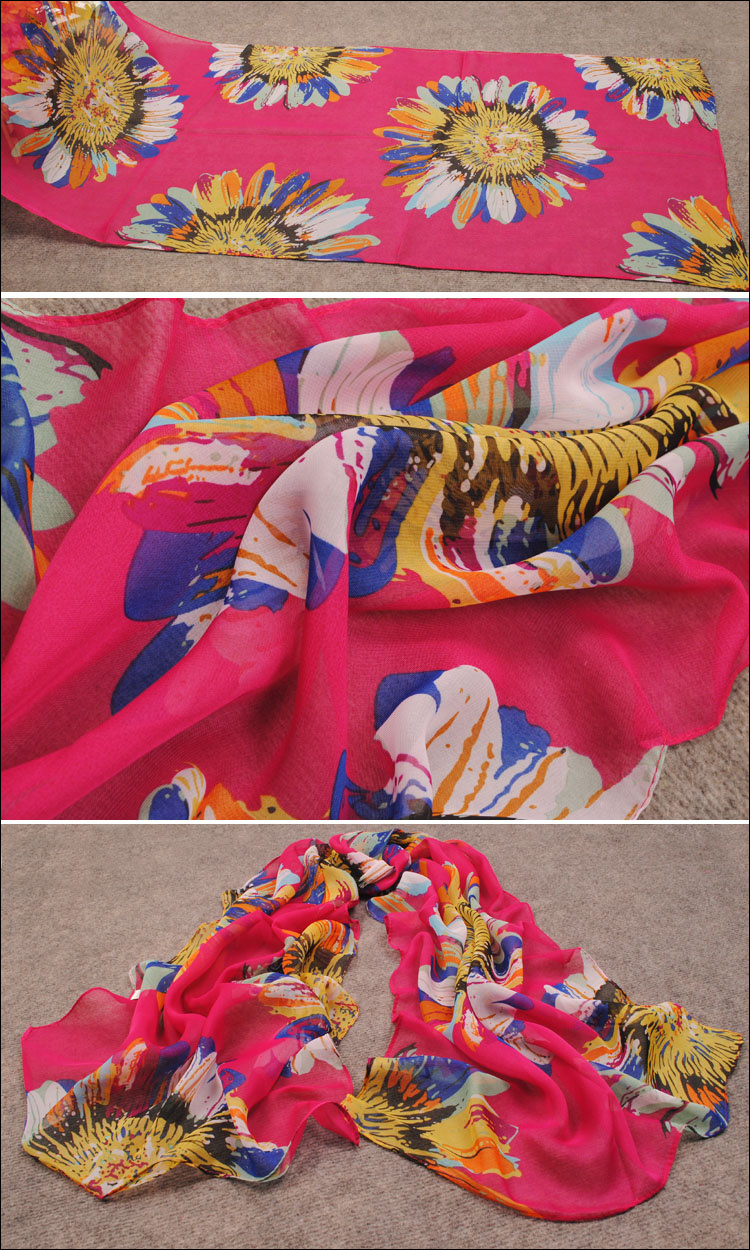 Sunflowers Silk Scarf Supply
