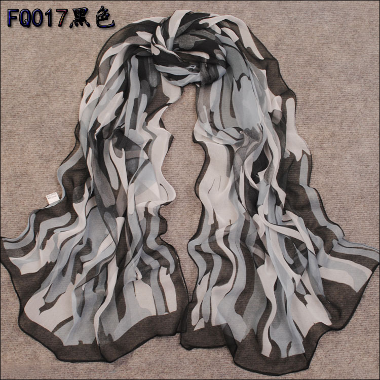 Colorful hand painted scarves