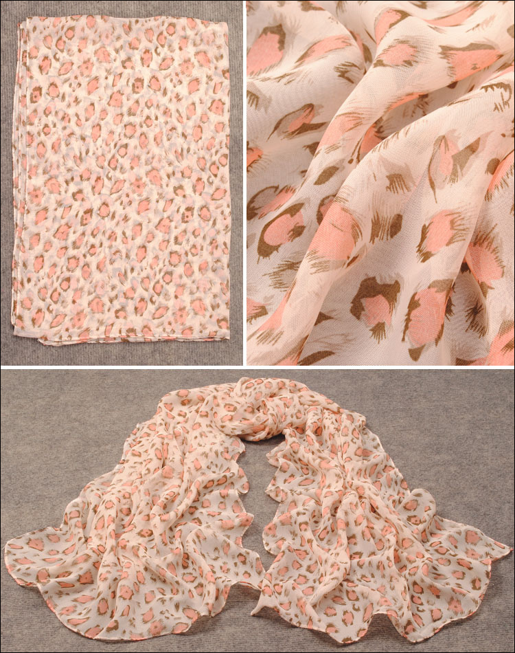 Malaysia peony flower scarf