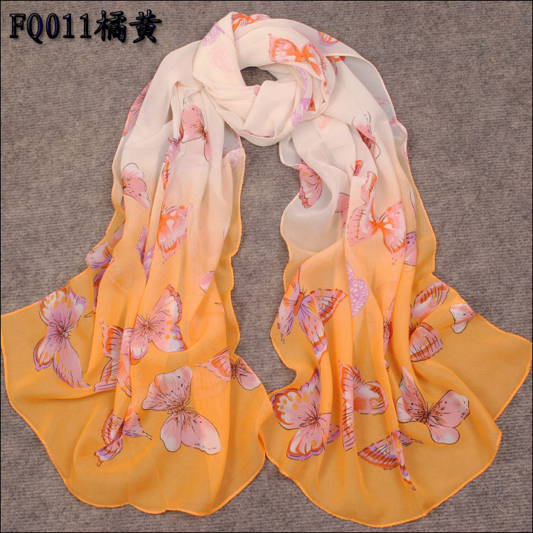 Butterfly flower scarves factory
