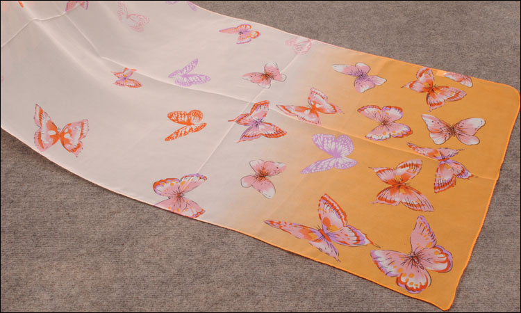 Butterfly flower scarves factory