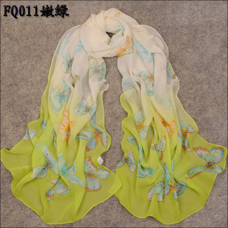 Butterfly flower scarves factory
