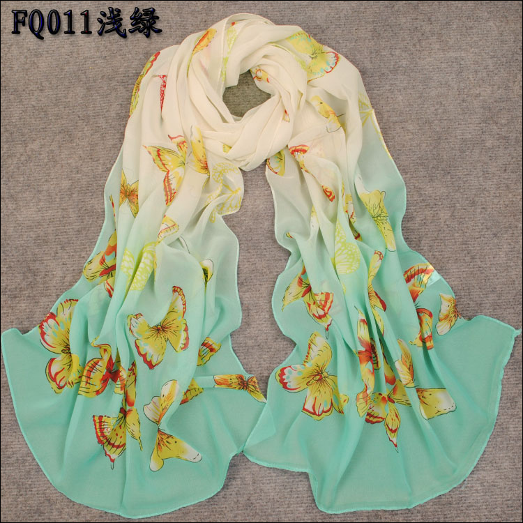 Butterfly flower scarves factory
