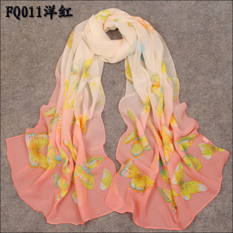 Butterfly flower scarves factory