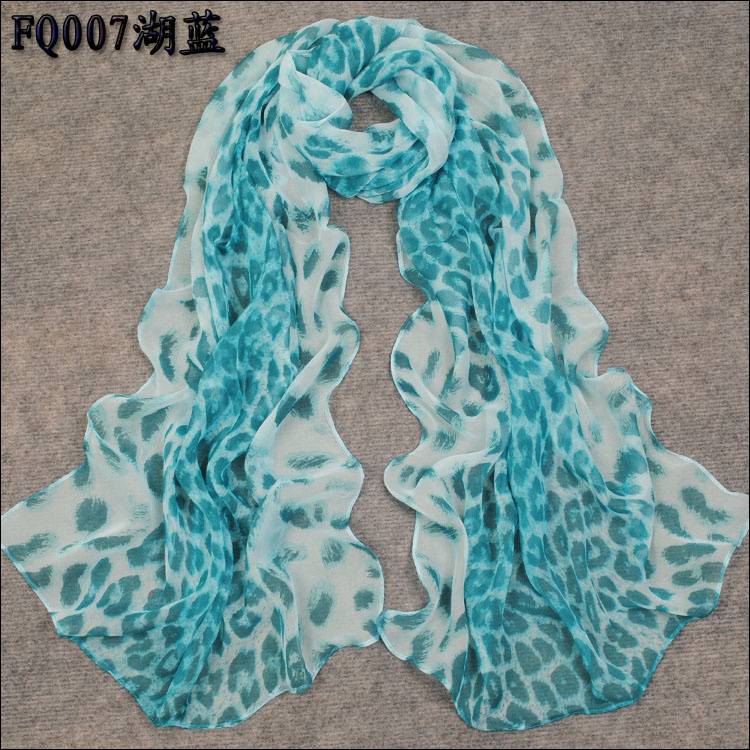 leopard silk scarf