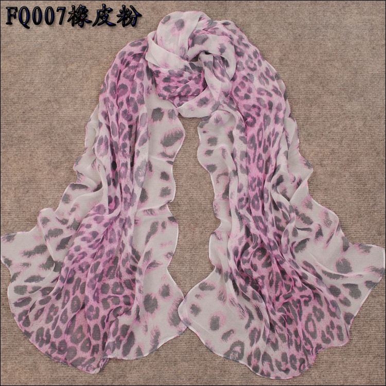 leopard silk scarf
