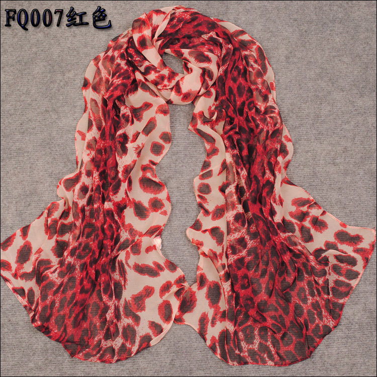 leopard silk scarf