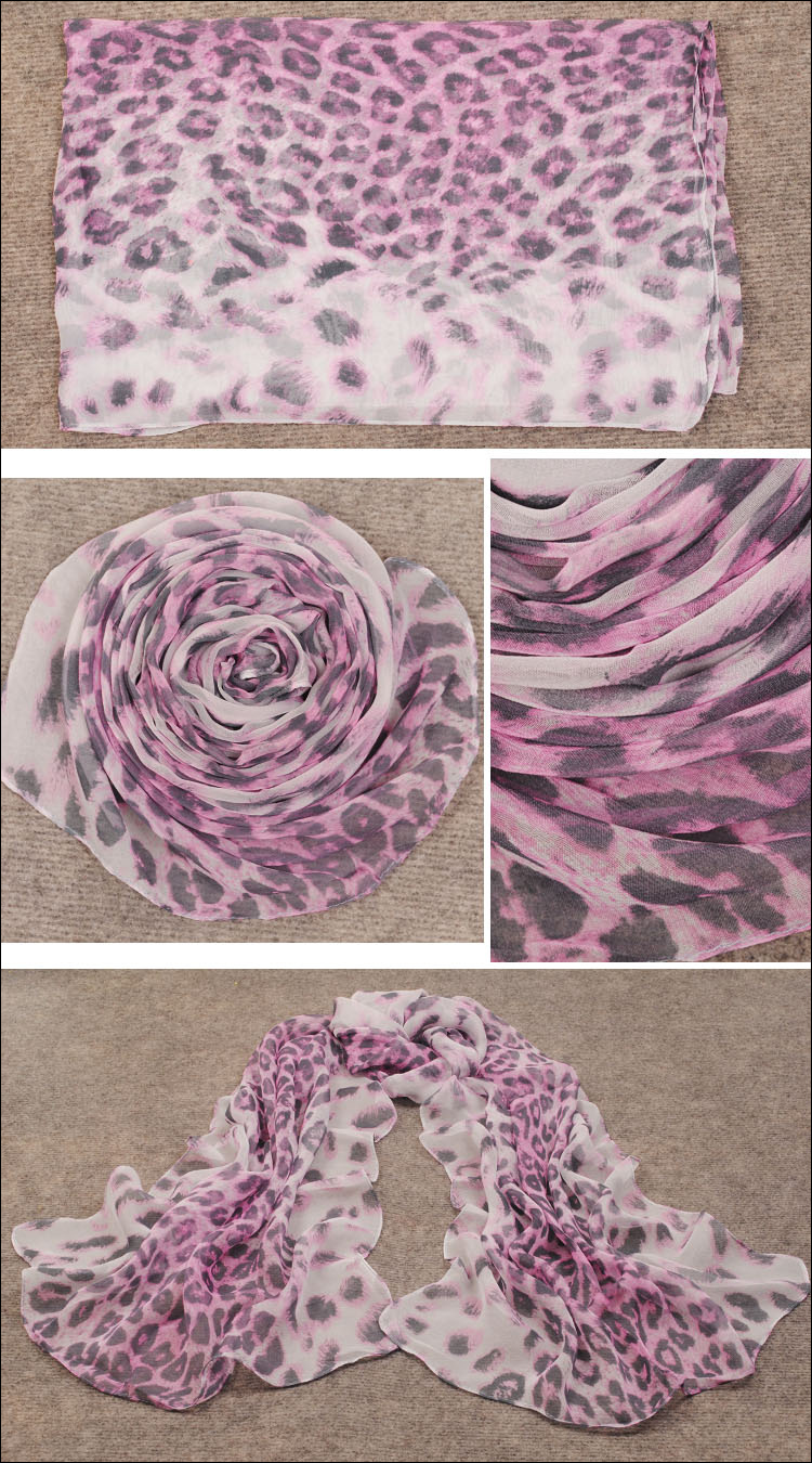leopard silk scarf