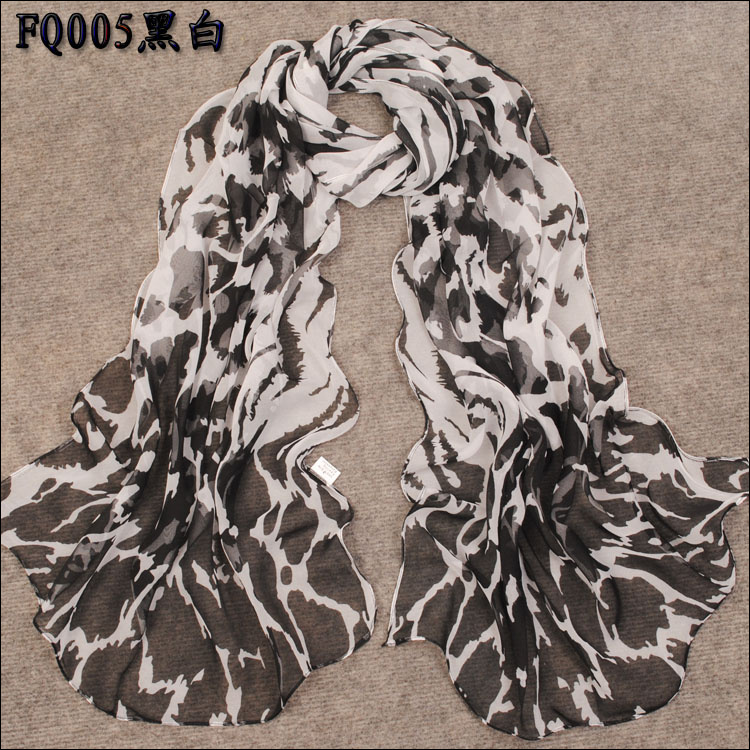 New colorfull leopard silk scarf