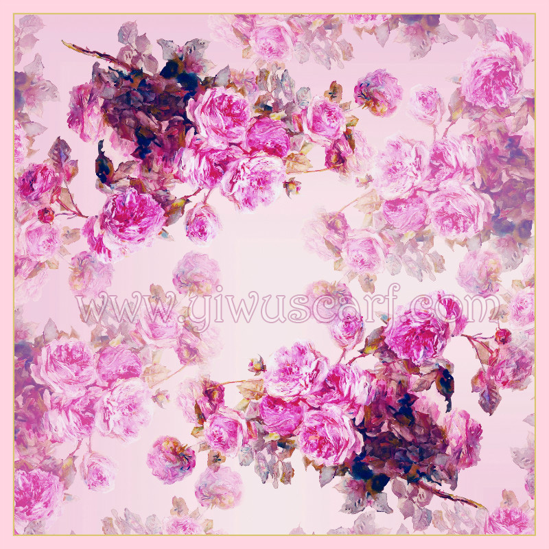 100% silk scarf