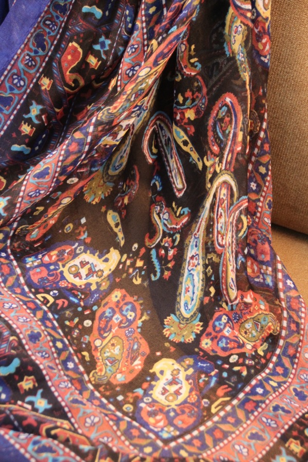 Cashew nuts cotton retro ethnic scarf 