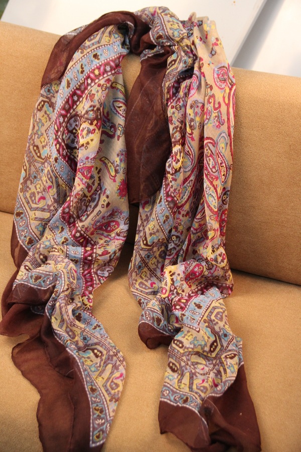 Cashew nuts cotton retro ethnic scarf 