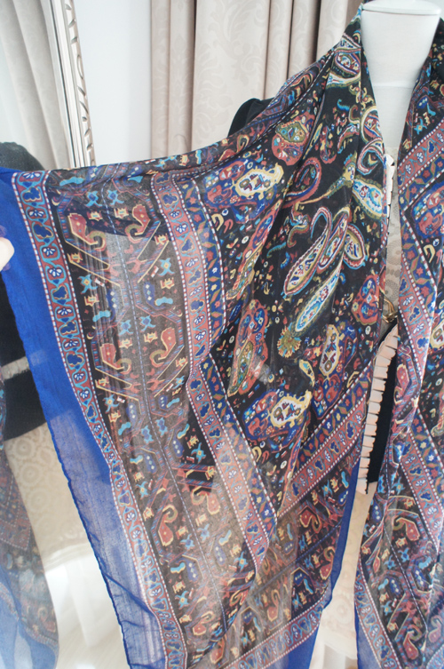 Cashew nuts cotton retro ethnic scarf 