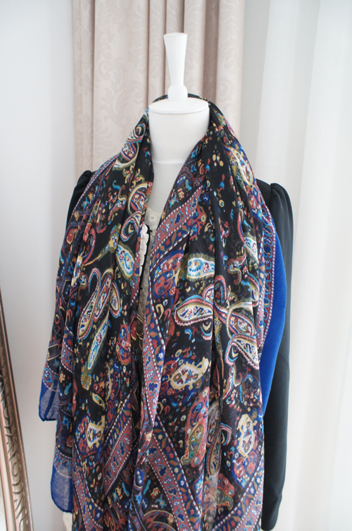 Cashew nuts cotton retro ethnic scarf 