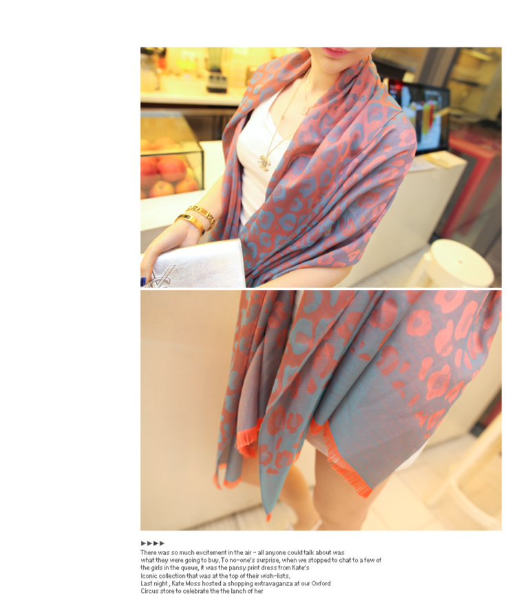 South Africa Silk leopard shawl