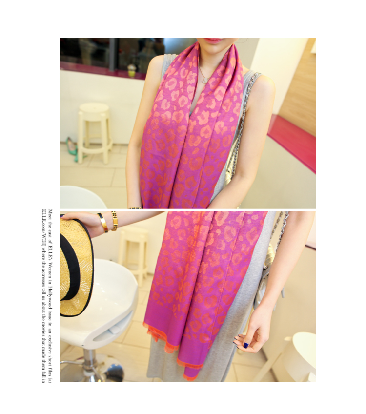 South Africa Silk leopard shawl